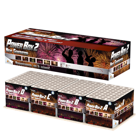 Dr. Doom / Powerbox 2  Next Generation - Verbundfeuerwerk mit 192 Schuss Dr. Doom / Powerbox 2  Next Generation - Verbundfeuerwerk mit 192 Schuss