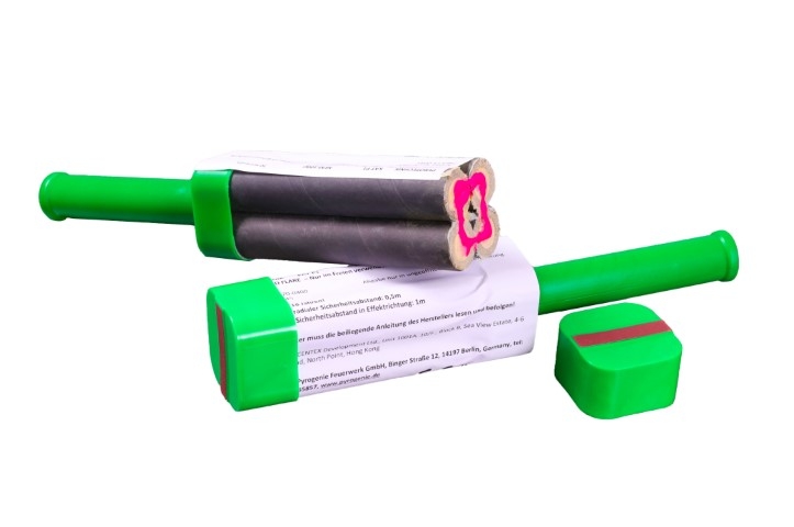 Bengalbränder (4 Stück) GRÜN mit Handgriff und Reibkopf 2er Pack Bengalbränder (4 Stück) GRÜN mit Handgriff und Reibkopf 2er Pack