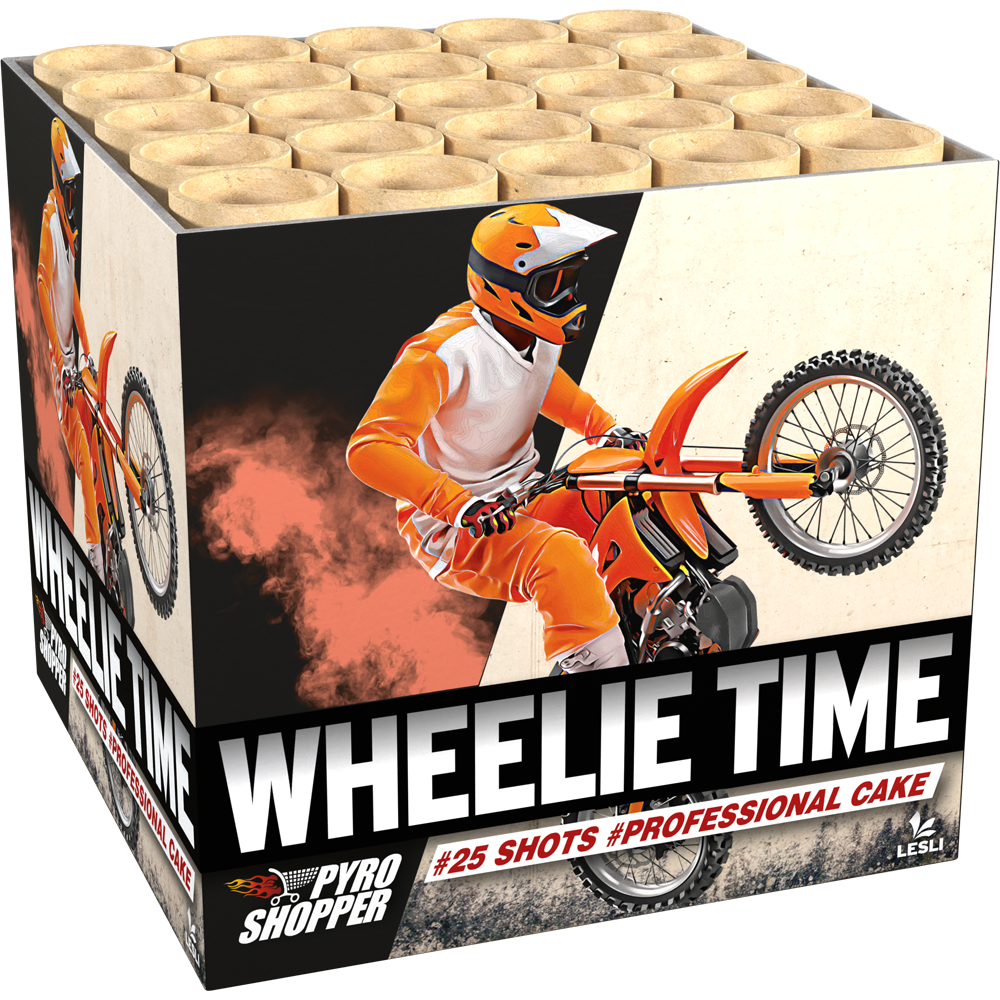 Wheelie Time- 25 Schuss Feuerwerksbatterie