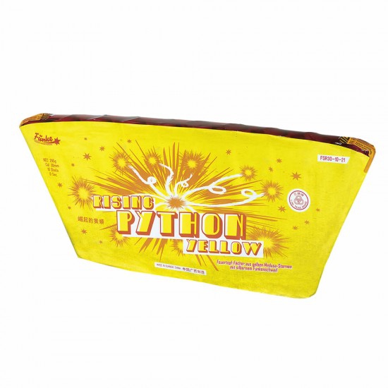 Rising Python yellow- 10 Schuss Single-Row-Batterie