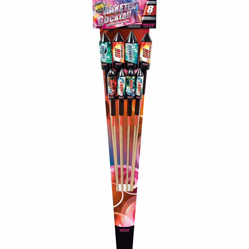 Raketen Cocktail -  8er Raketensortiment Raketen Cocktail -  8er Raketensortiment