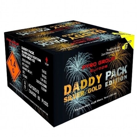 Daddy Pack 25 Silver and Gold - 100 Schuss Verbundfeuerwerk