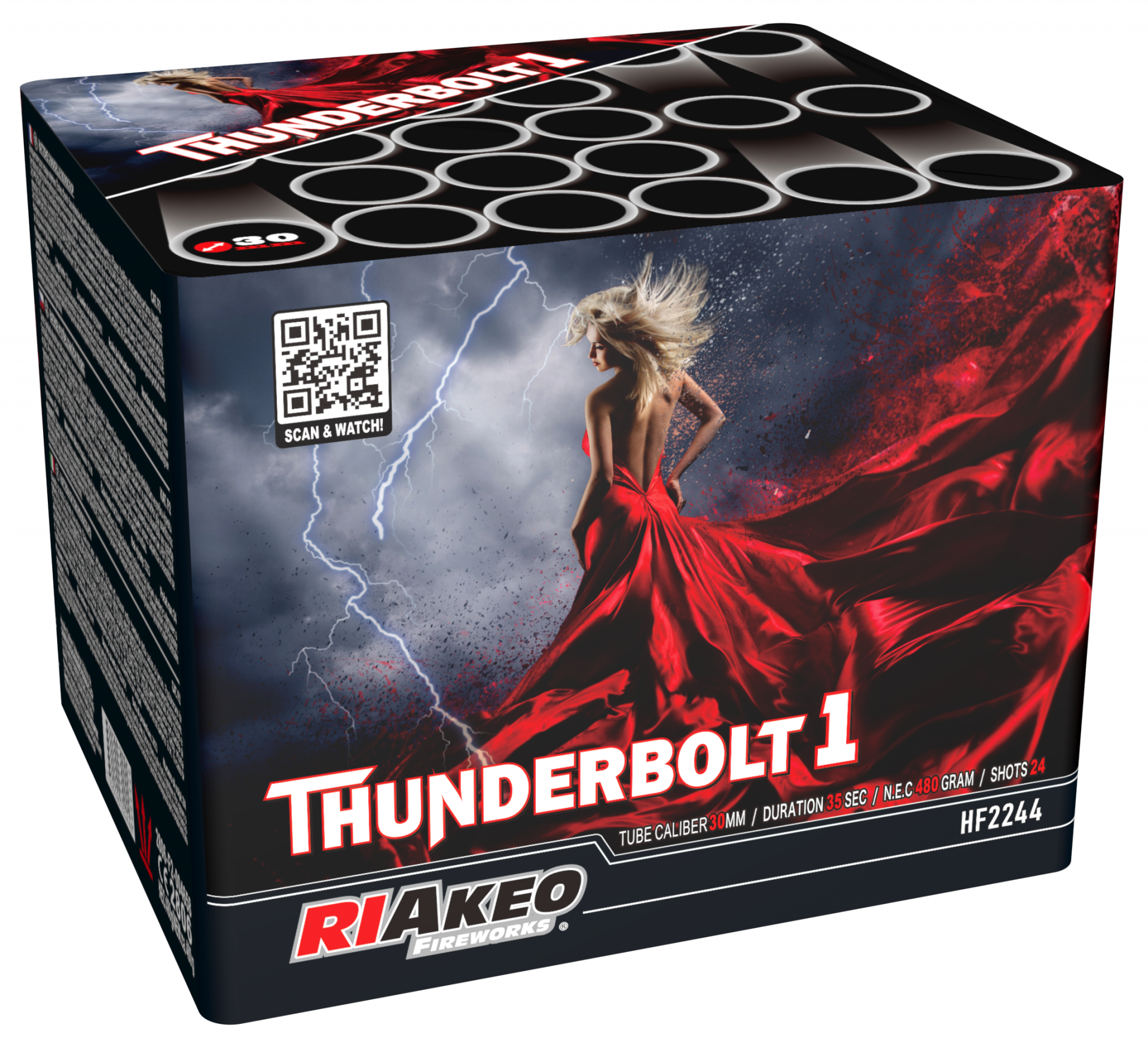 Riakeo Thunderbolt 1 - 24 Schuss Fächerbatterie - nur Abholung da 1.3G