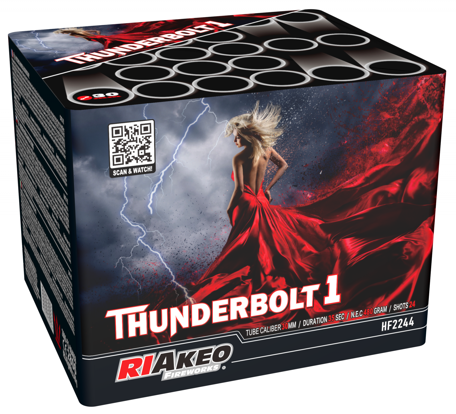 Thunderbolt 1 - 24 Schuss Fächerbatterie - Jetzt in 1.4G!