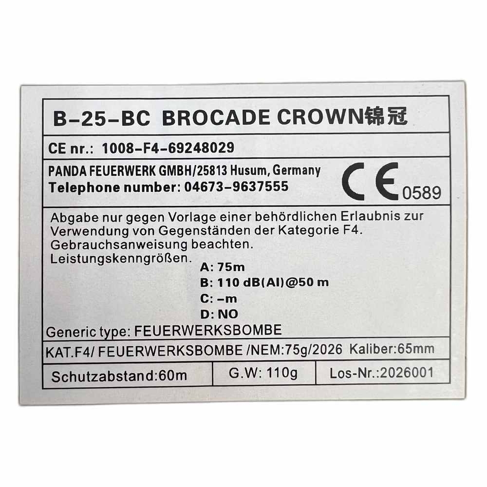 65mm Kugelbombe F4 - Brocade Crown