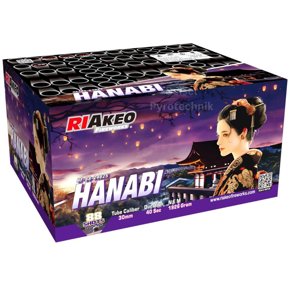 Riakeo Hanabi - 88 Schuss Verbundfeuerwerk