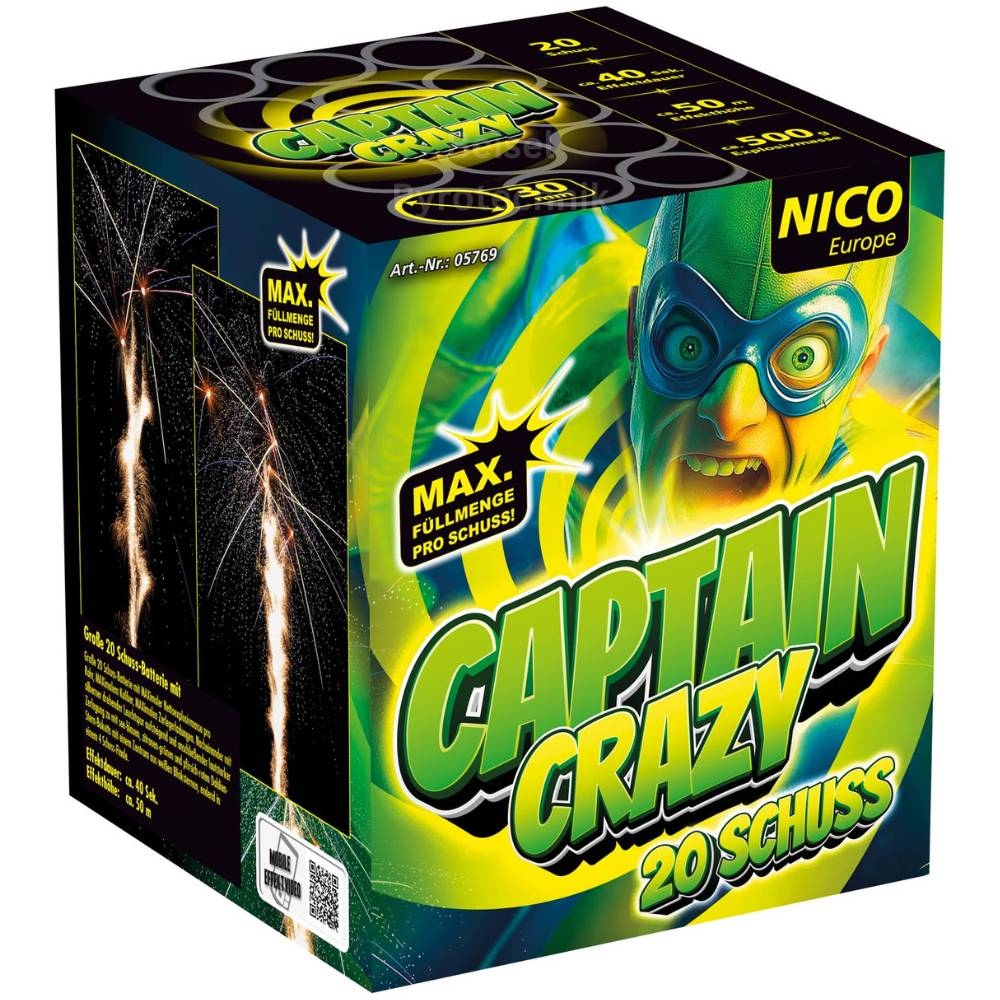 Captain Crazy - 20 Schuss Feuerwerksbatterie