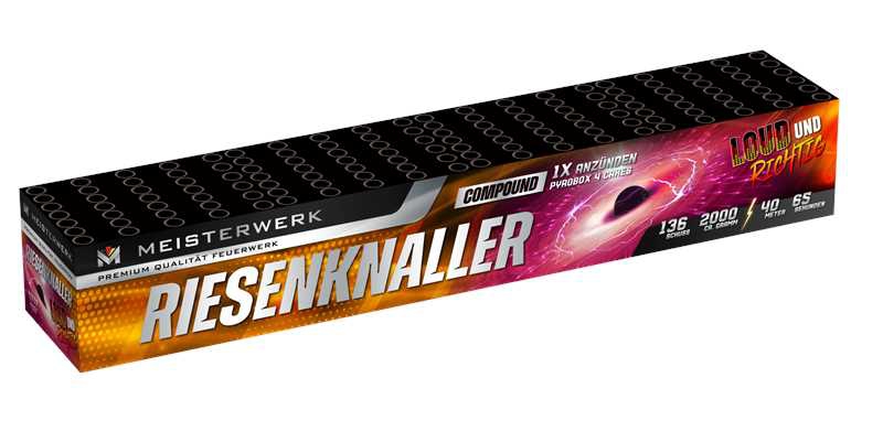 Riesenknaller - 136 Schuss Verbundfeuerwerk