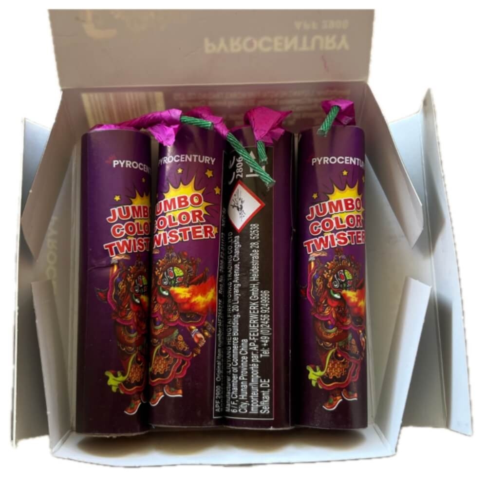 Jumbo Color Twister Bodenwirbel - 4er Pack