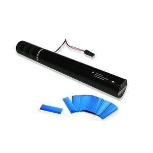 Konfetti-Shooter 40 cm blau metallic - elektrische Auslösung