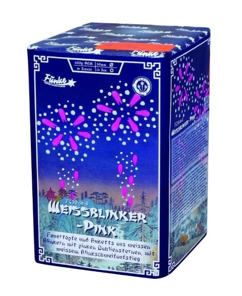 Weissblinker-Pink - 16 Schuss Batterie
