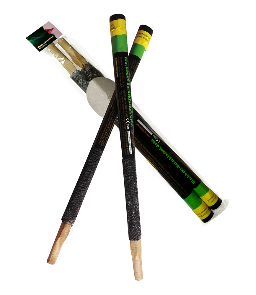 Barockfackel grün - 2er Pack Barockfackel grün - 2er Pack