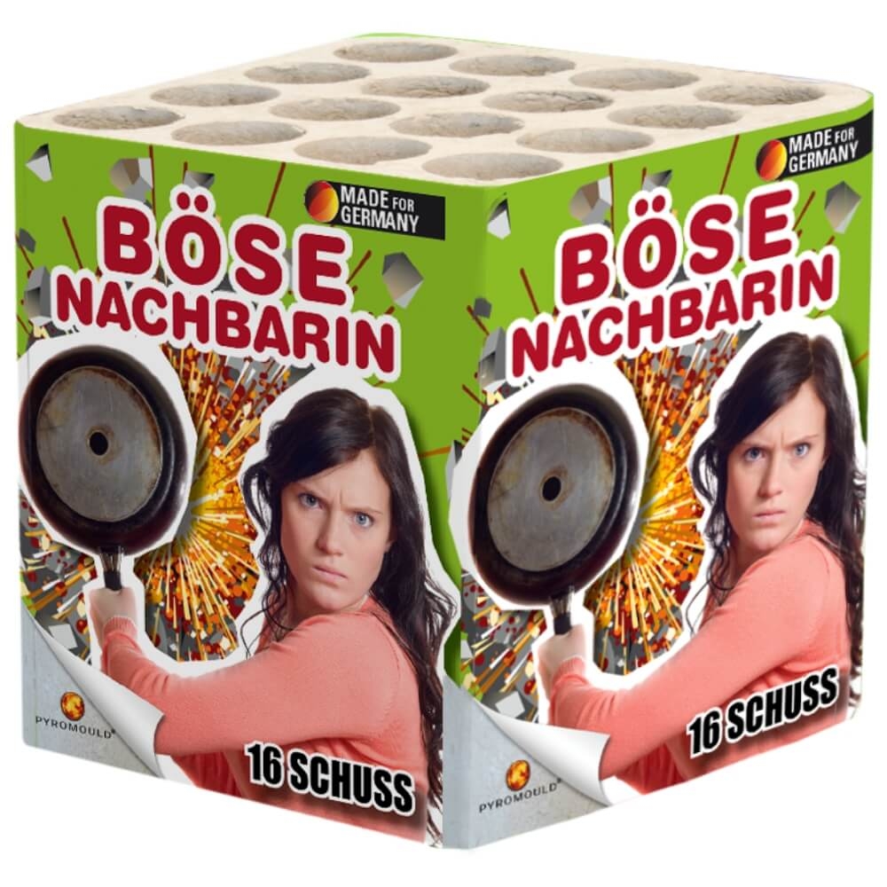 Böse Nachbarin 16 Schuss Knister-Batterie