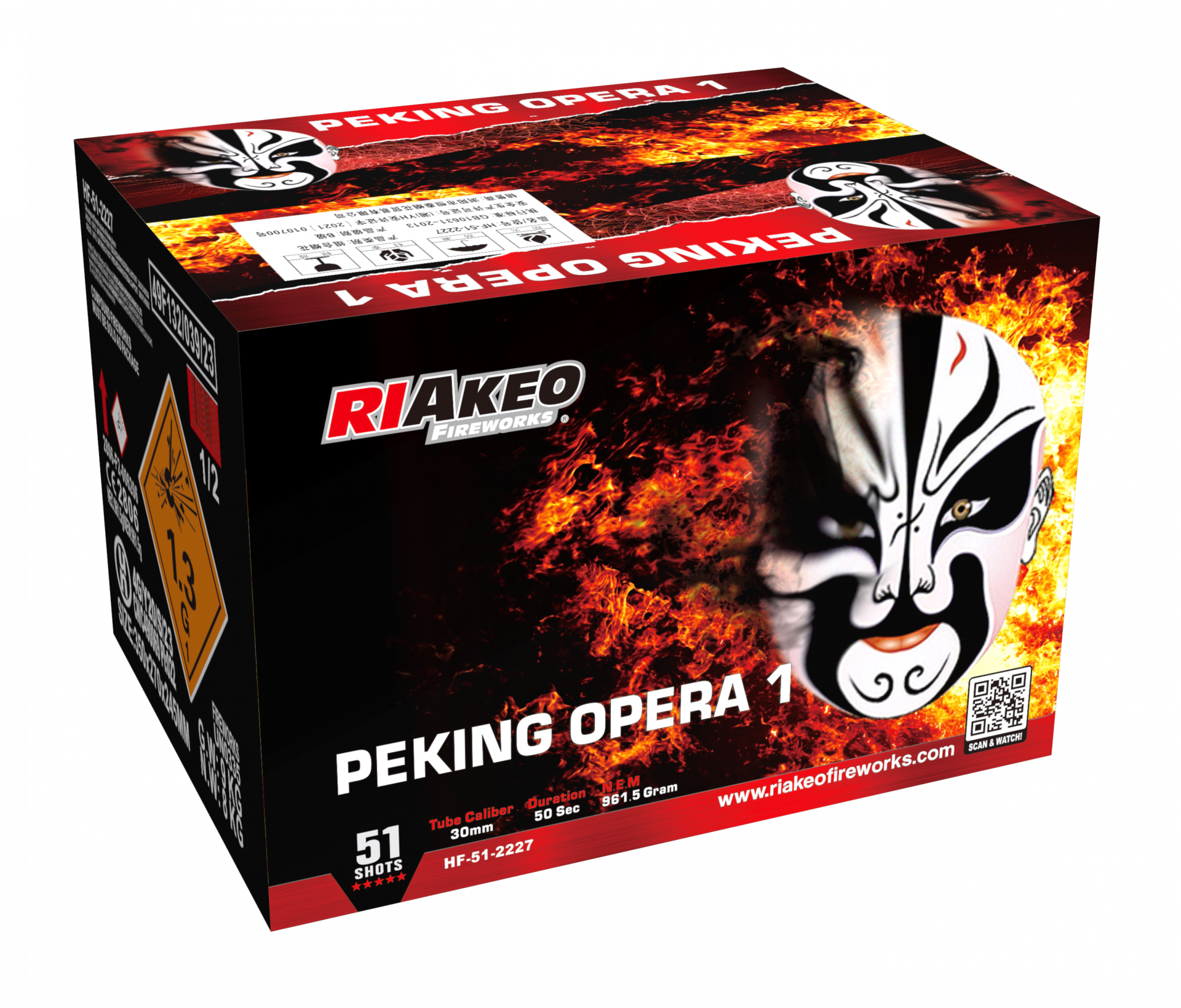 Peking Opera 1 - 51 Schuss Riakeo Verbundfeuerwerk - nur Abholung da 1.3G