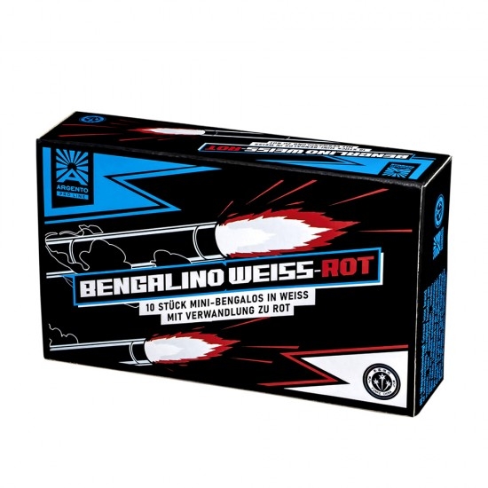 Bengalino Weiß-Rot 10er Päckchen Bengalino Weiß-Rot 10er Päckchen