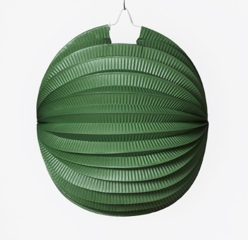 Lampion f. 3,5 Std. Kerze ca. 24 cm - grün  (Verpackunginfo=20 Stück)