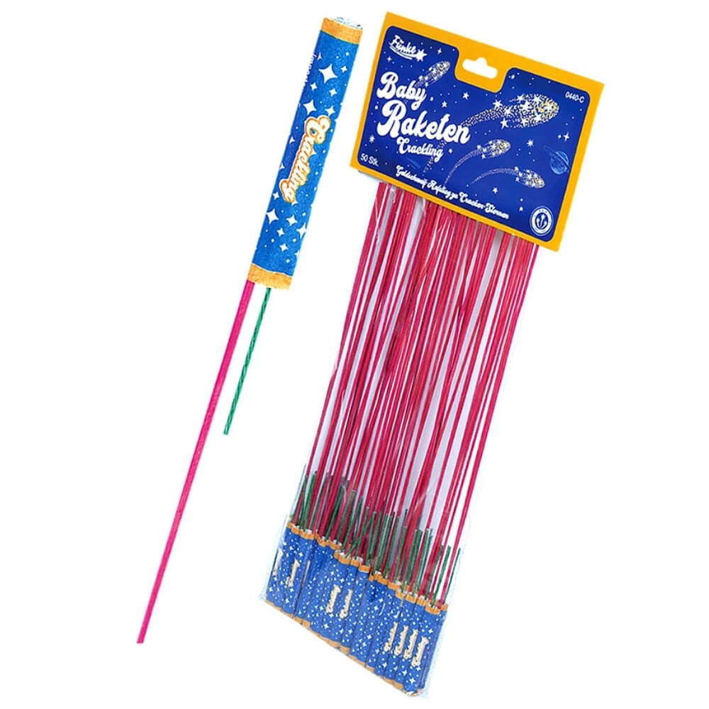 Baby-Raketen Crackling 50er Beutel