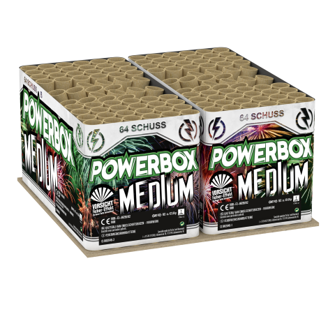 Powerbox Medium - 128 Schuss Verbundfeuerwerk