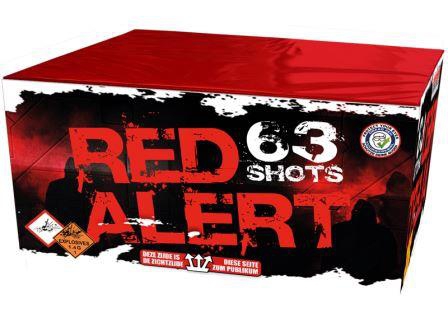 Red Alert - 3er Karton je 63 Schuss Salut-Batterie