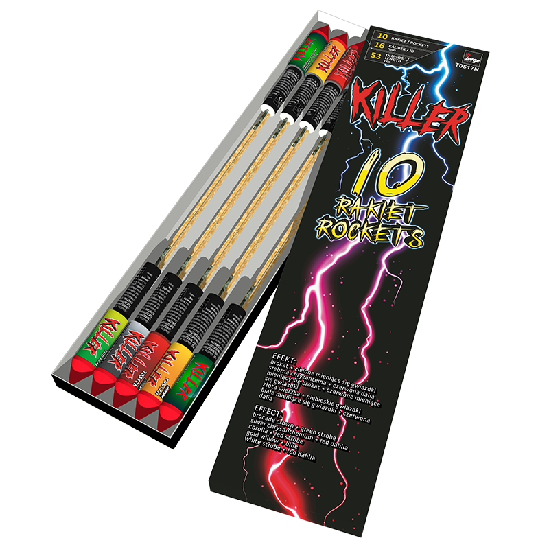KILLER Raketensortiment - 10 Raketen
