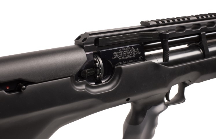 HW 100 Pressluftgewehr Bullpup 4,5mm F 310mm Lauf mit Schalldämpfer - Kartusche aus 5/2022