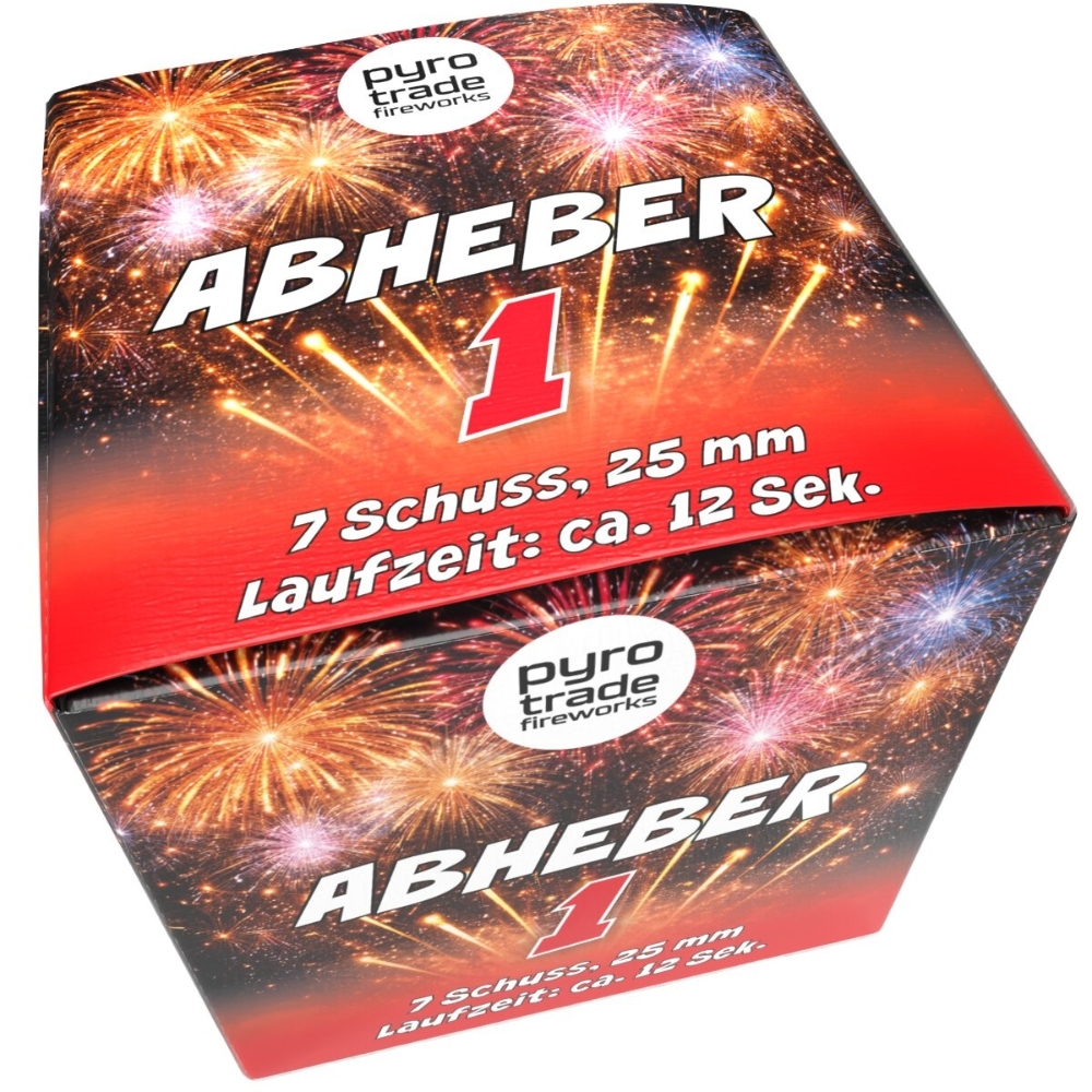 Abheber 1 - 7 Schuss Feuerwerksbatterie