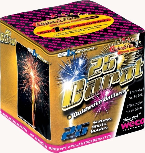 25 Carat 25 Schuss Goldwave-Batterie