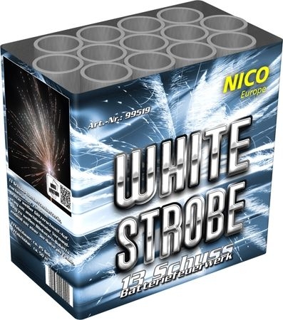 White Strobe 13 Schuss Batterie