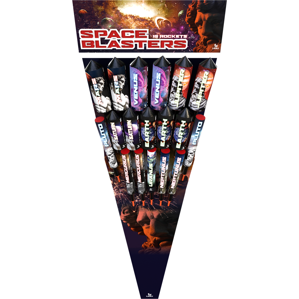 Space Blasters - 18teiliges Raketensortiment Space Blasters - 18teiliges Raketensortiment