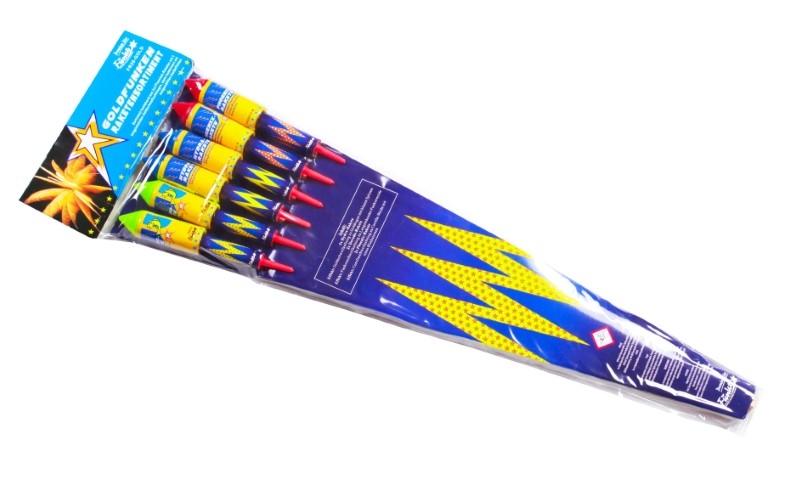 Goldfunken Raketensortiment 6er Beutel Goldfunken Raketensortiment 6er Beutel