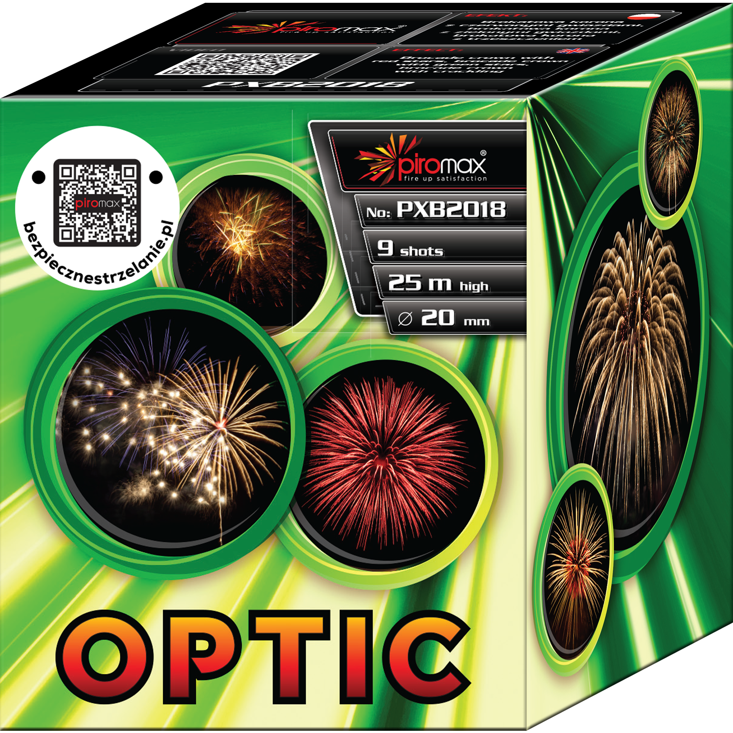 Optic - 9 Schuss Feuerwerksbatterie