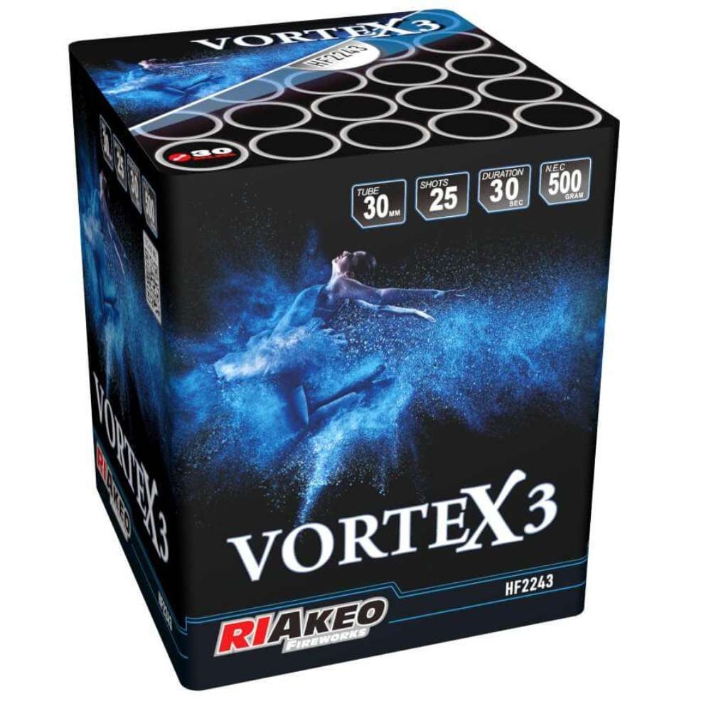 Vortex 3  - 25 Schuss Feuerwerksbatterie - Jetzt in 1.4G!