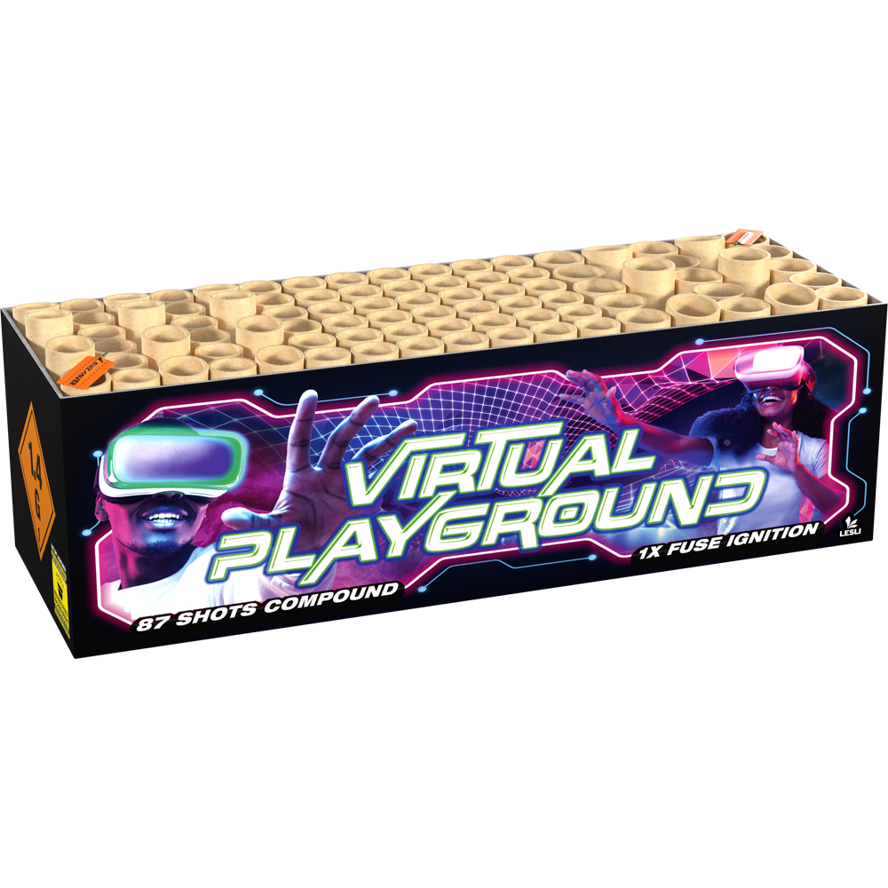 Virtual Playground - Verbundfeuerwerk mit 87 Schuss