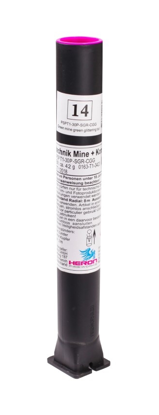 Heron T1 Feuertopf Nr. 14  Grün + Komet Grünglitter ohne Anzünder Heron T1 Feuertopf Nr. 14  Grün + Komet Grünglitter ohne Anzünder