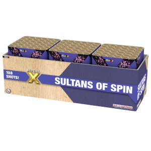Sultans of Spins - Verbundfeuerwerk mit 108 Schuss Sultans of Spins - Verbundfeuerwerk mit 108 Schuss