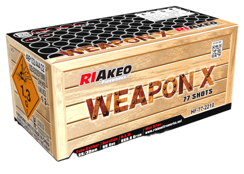 Weapon X - 77 Schuss Riakeo-Verbundfeuerwerk