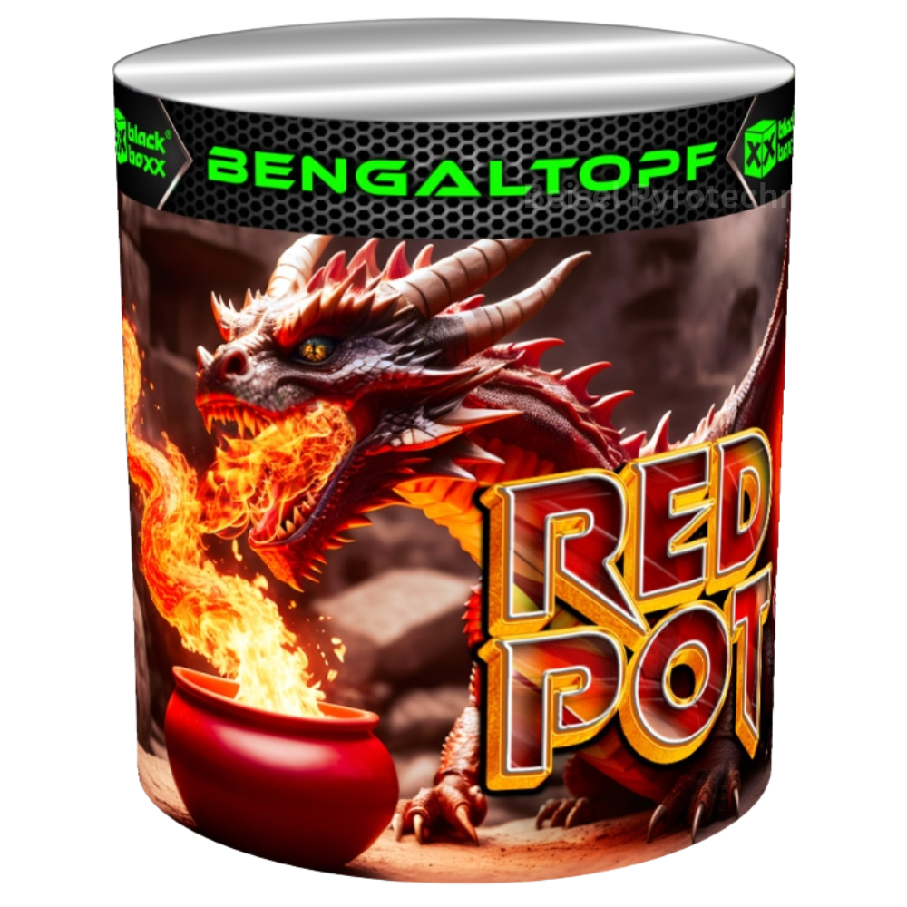 Red Pot - Bengaltopf 30 sek. rot