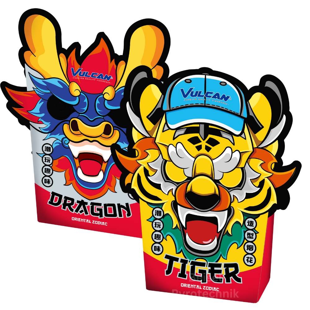 Oriental Zodiacs - 2er Pack Fontänenbatterien