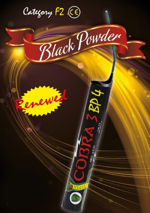 Cobra 3 BP4 Schwarzpulver-Böller 5er Päckchen