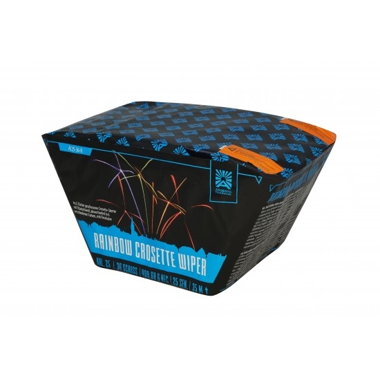 Rainbow Crossette Wiper - 36 Schuss Stepper-Batterie
