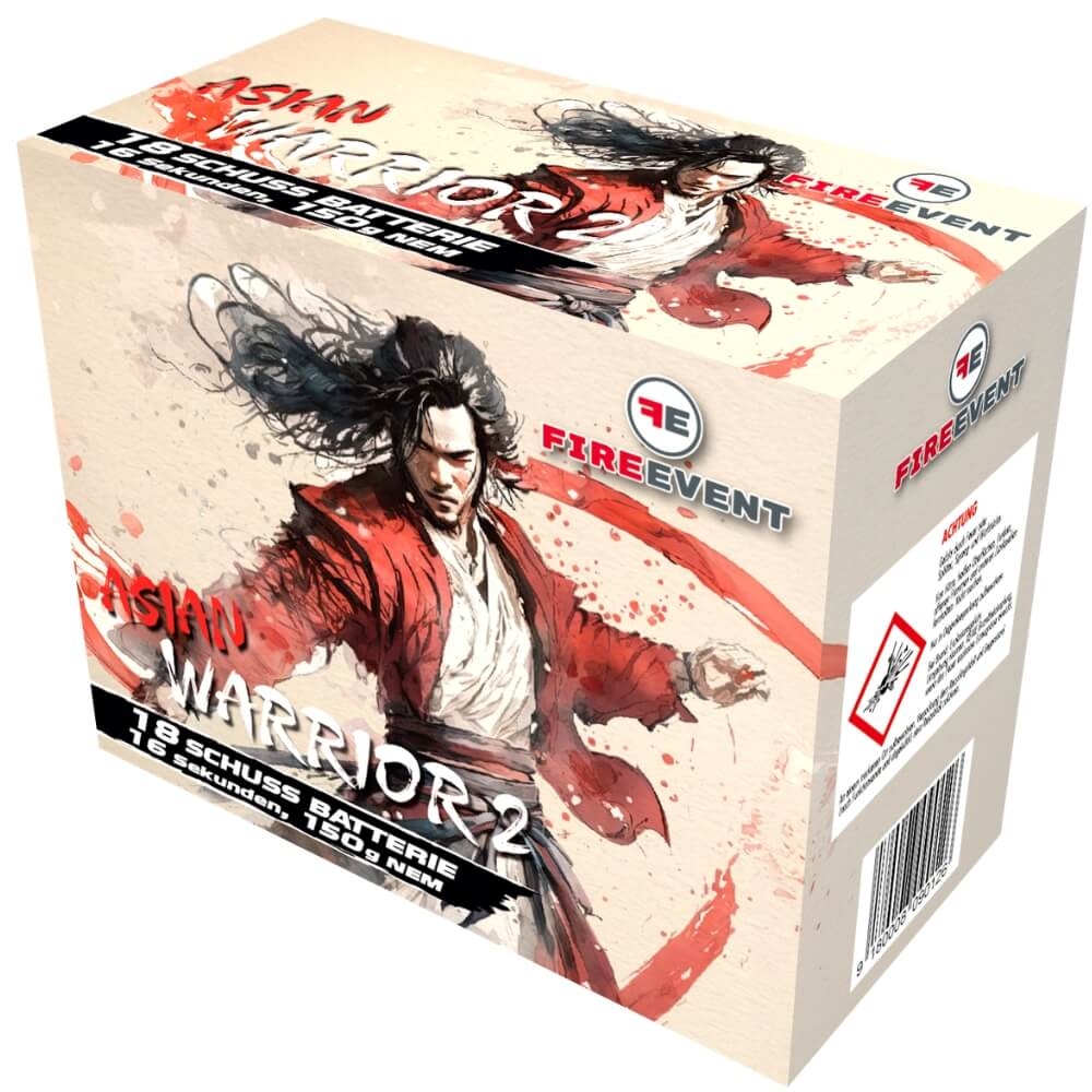 Asian Warrior 2 - 18 Schuss Feuerwerksbatterie