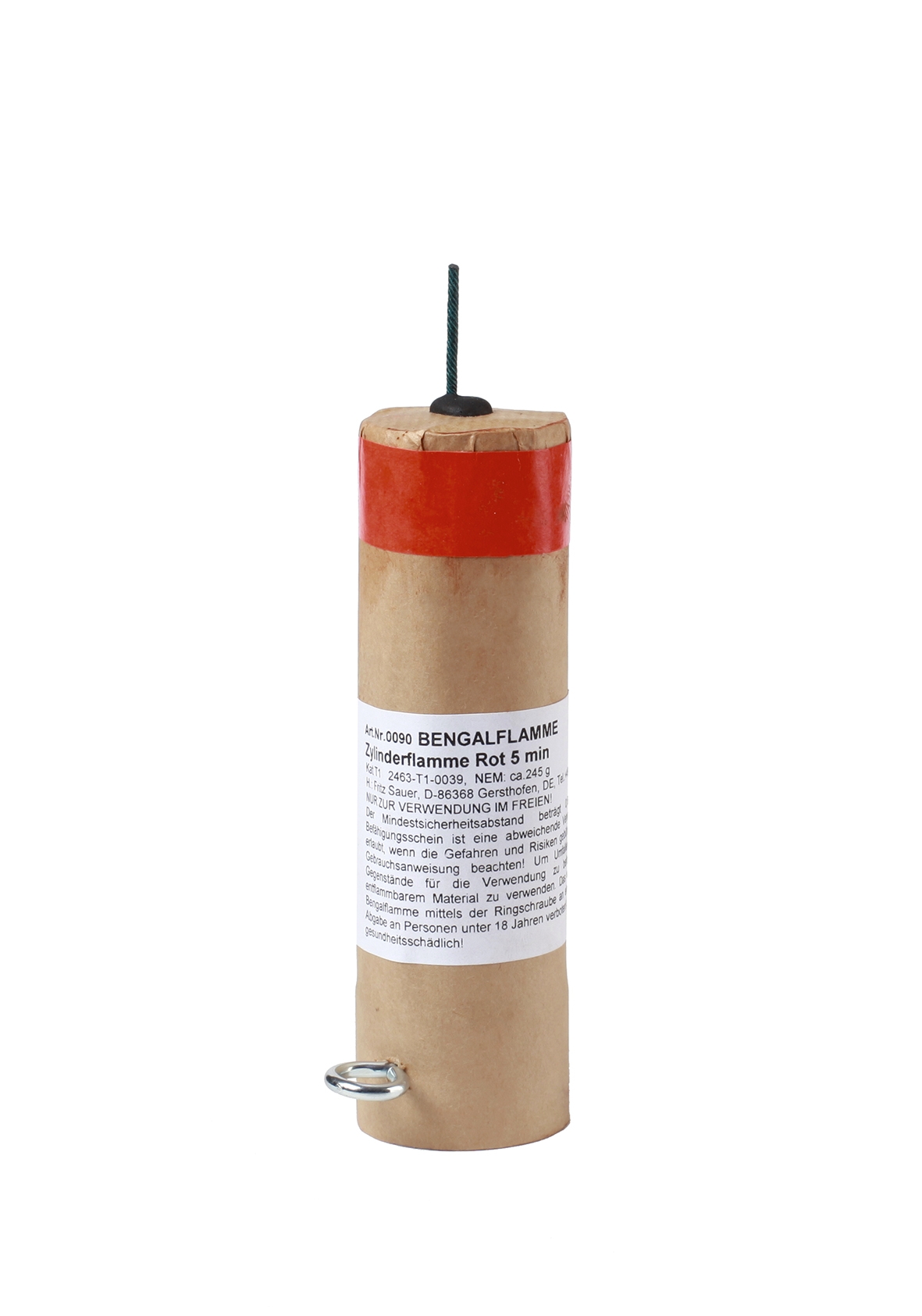 Bengalflammen rot  5 Minuten  5er Pack (0861)