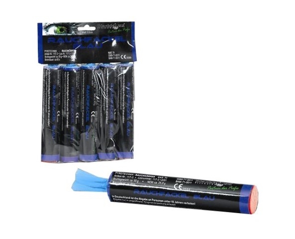 Rauchfackel blau 60 Sek. T1, 5er Pack Rauchfackel blau 60 Sek. T1, 5er Pack