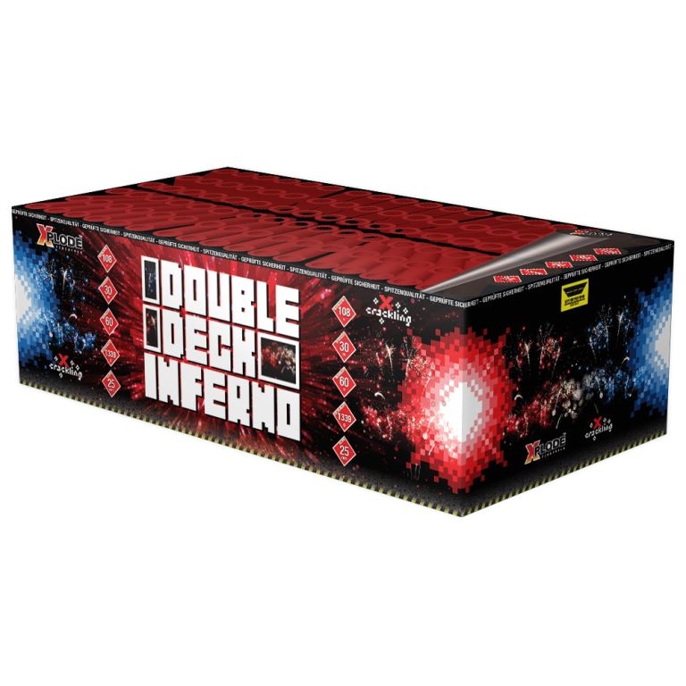 Double Deck Inferno - 108 Schuss Verbundfeuerwerk