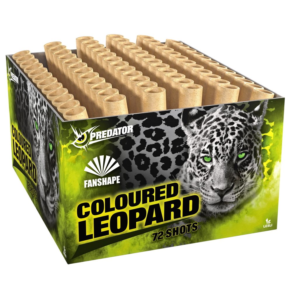 Coloured Leopard - Verbundfeuerwerk mit 72 Schuss