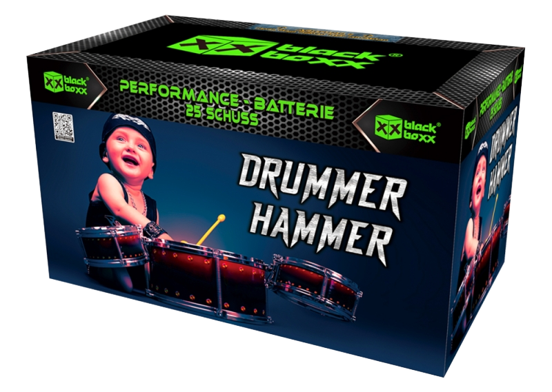 Drummer Hammer 25 Schuss Fächerbatterie