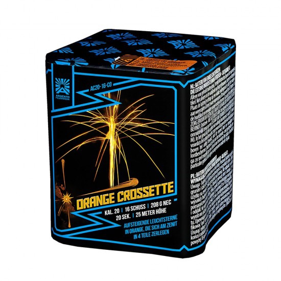 Orange Crossette - 16 Schuss Argento Batterie