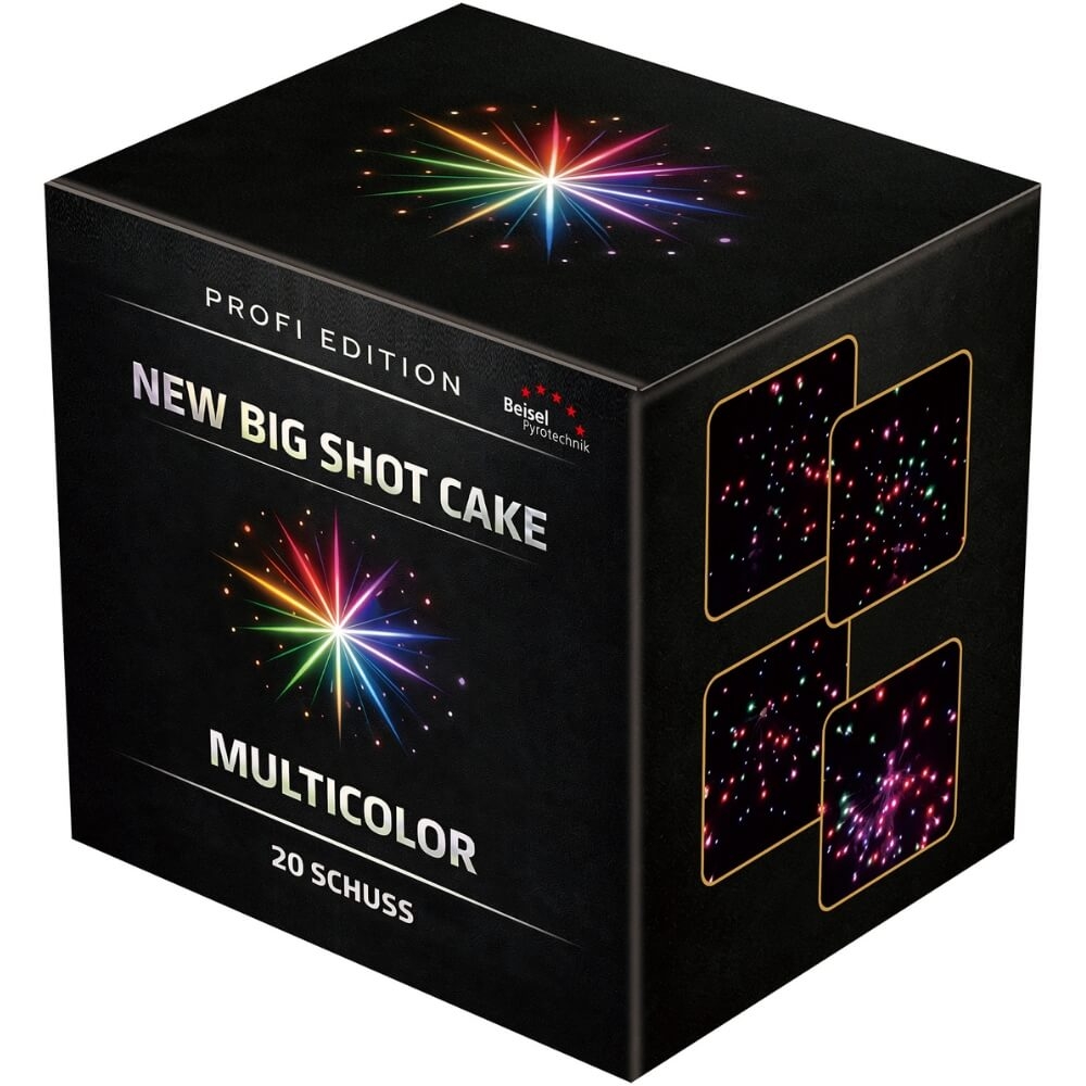 NEW BIG SHOT CAKE Multicolor - 20 Schuss Feuerwerksbatterie