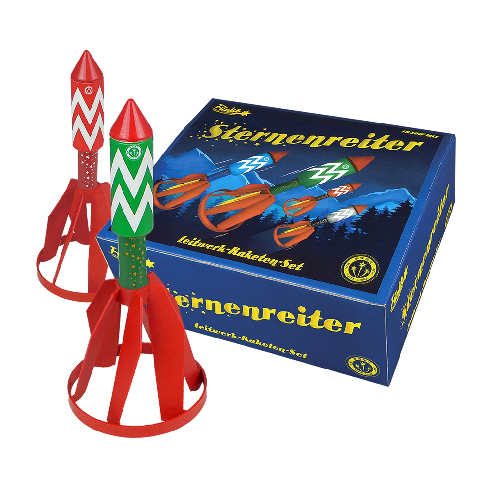Sternenreiter -  4er Leitwerkraketen KAT F2+ NUR ABHOLUNG