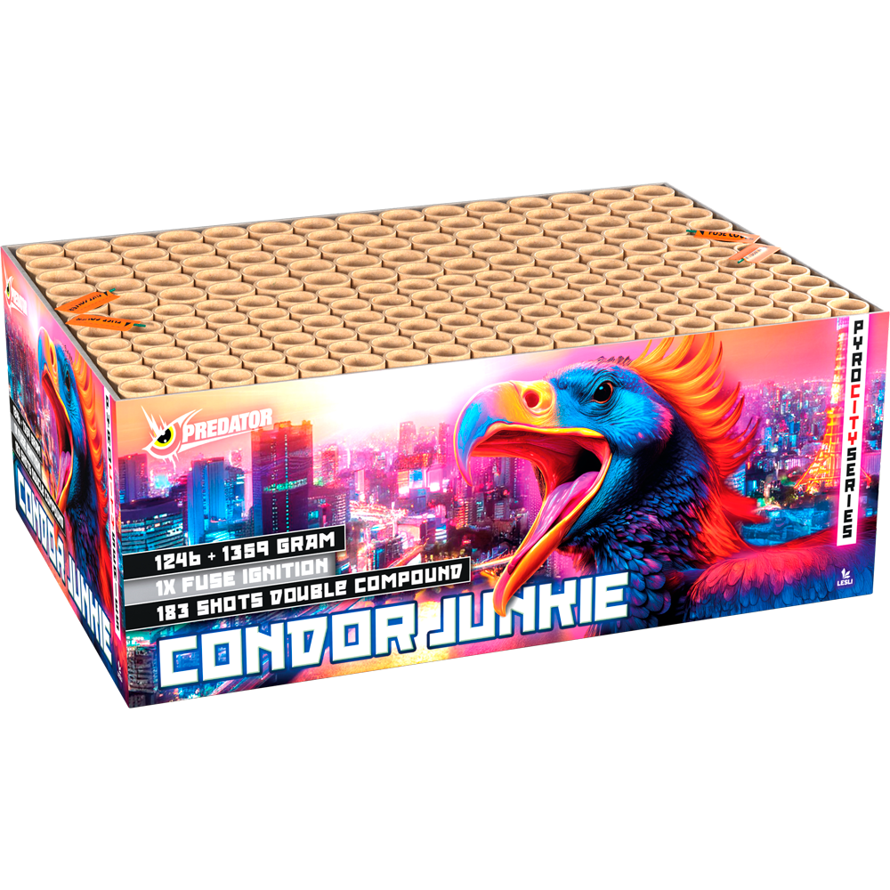 Condor Junkie - Doppel-Verbundfeuerwerk mit 183 Schuss